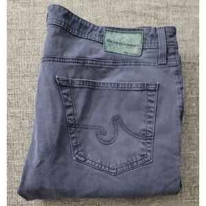 AG Jeans Mens The Protege Navy‎ Blue Cotton 5 Pocket Pants Size 34 X 33